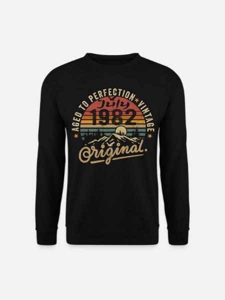 Juli 1982 July 1982 Geburtstag juli 1982 - Unisex Pullover - Schwarz