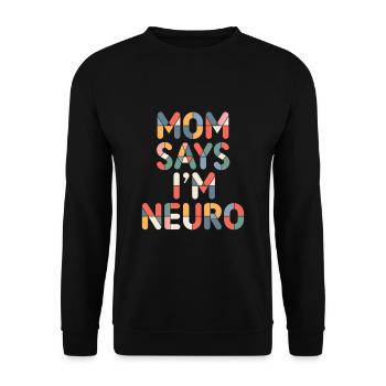 Neurodivers - Unisex Pullover - Schwarz - Vorne - Alina (178cm) & Michal (187cm)