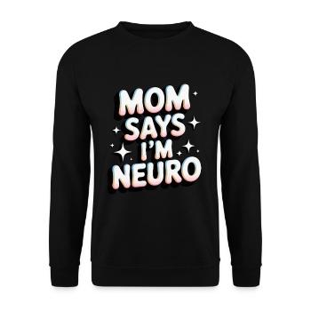 Neurodivers - Unisex Pullover - Schwarz - Vorne - Alina (178cm) & Michal (187cm)