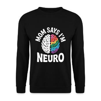Neurodivers - Unisex Pullover - Schwarz - Vorne - Alina (178cm) & Michal (187cm)