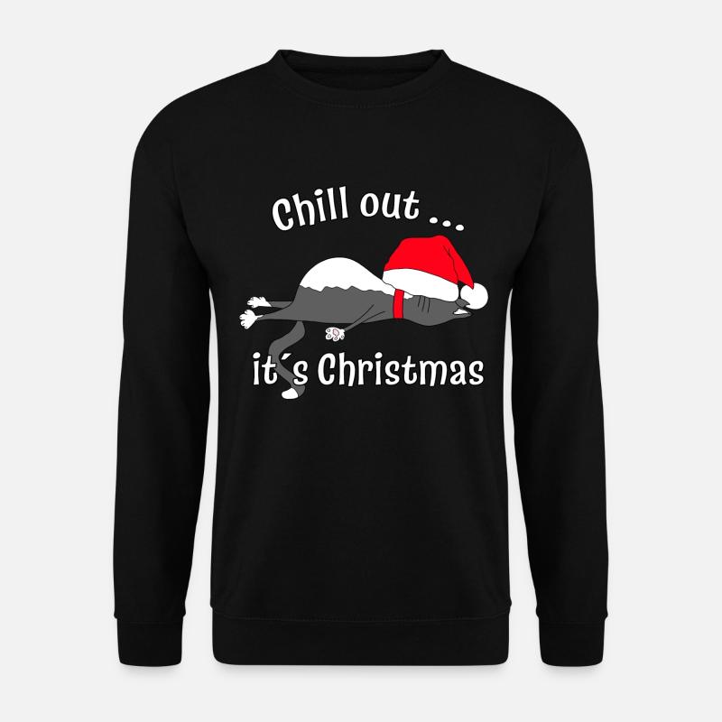 Chill out ... C’est Christmas Chat - Sweat-shirt Unisexe - noir