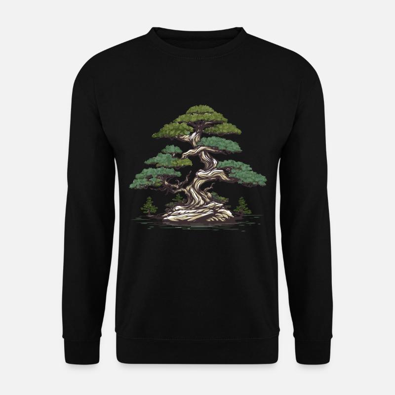Bonsai Baum - Unisex Pullover - Schwarz