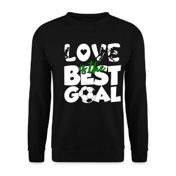 February 14 Valentine's Day Gift Soccer Coach - Unisex Sweatshirt - black - Front - Alina (178cm) & Michal (187cm)