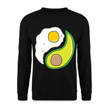 Keto Diet - Unisex Sweatshirt - black - Front - Alina (178cm) & Michal (187cm)