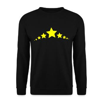 Cadeau étoile jaune - Sweat-shirt Unisexe - noir - Devant - Alina (178cm) & Michal (187cm)