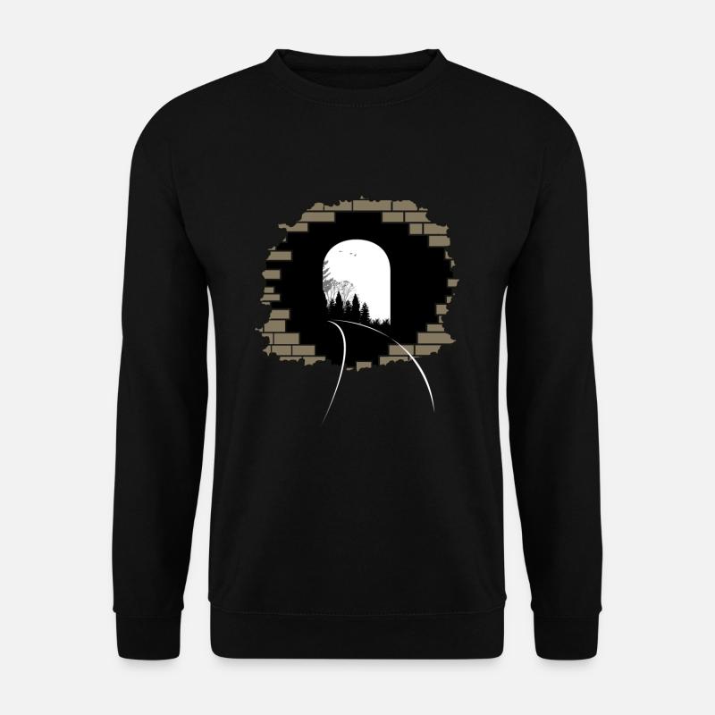 Cadeau de rails de tunnel tunnel percée - Sweat-shirt Unisexe - noir