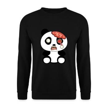 Panda zombie - Sweat-shirt Unisexe - noir - Devant - Alina (178cm) & Michal (187cm)