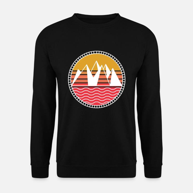Mountains in the sunset - Unisex Sweatshirt - black