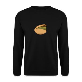 Cadeau pistache - Sweat-shirt Unisexe - noir - Devant - Alina (178cm) & Michal (187cm)