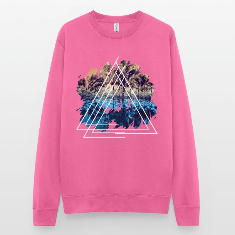 Vacation landscape triangular shape gift Unisex Sweatshirt