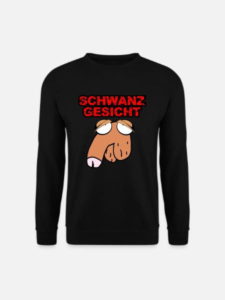 Schwanz Gesicht - Unisex Pullover - Schwarz