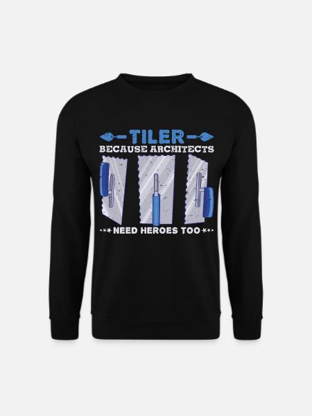 Beruf Bester Fliesenleger Geschenk-Idee - Unisex Pullover - Schwarz