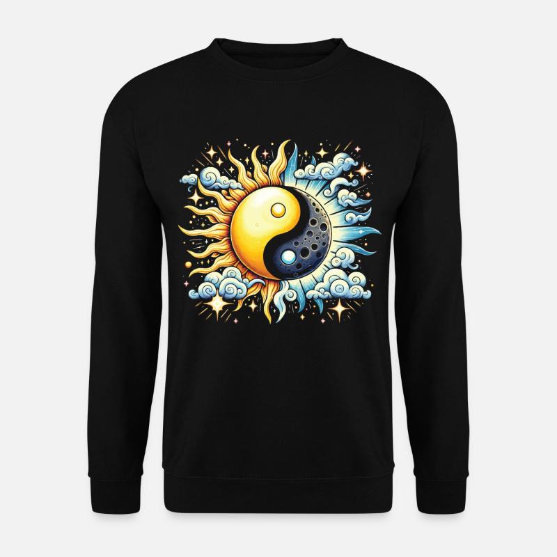 Süße Yin-yang-mexikanische Mondsonne - Unisex Pullover - Schwarz