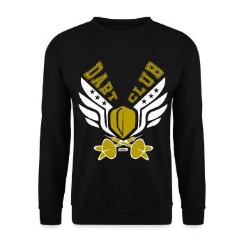 Dart Club - Unisex Sweatshirt - black - Front - Alina (178cm) & Michal (187cm)