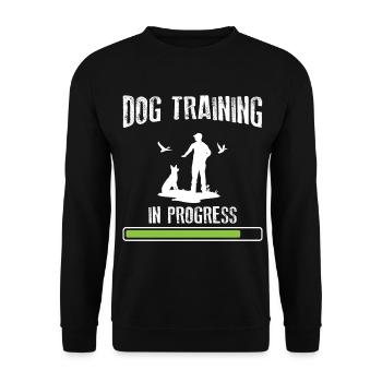Dog Training In Progress Hundetrainer École canine - Sweat-shirt Unisexe - noir - Devant - Alina (178cm) & Michal (187cm)