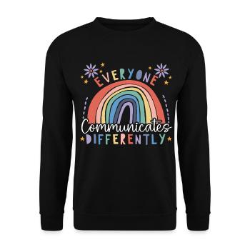 Aba therapist Behavior analyst Psychologist - Unisex Sweatshirt - black - Front - Alina (178cm) & Michal (187cm)