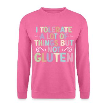 Intolérance au gluten sans gluten maladie cœliaque - Sweat-shirt Unisexe - rose - Devant