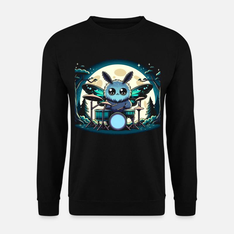 Mothman Point Pleasant Drummer Cryptid - Unisex Pullover - Schwarz
