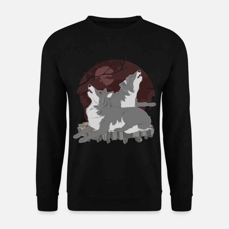 Wolf - Unisex Sweatshirt - black