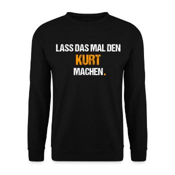 Kurt Spruch Lustig Vorname Name - Unisex Pullover - Schwarz - Vorne - Alina (178cm) & Michal (187cm)