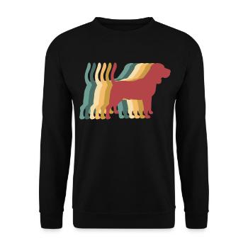 Beagle Dog Retro Vintage - Sweat-shirt Unisexe - noir - Devant - Alina (178cm) & Michal (187cm)