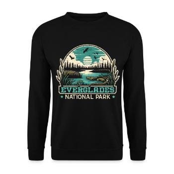 Parc national des Everglades Outdoor Tours États-Unis - Sweat-shirt Unisexe - noir - Devant - Alina (178cm) & Michal (187cm)