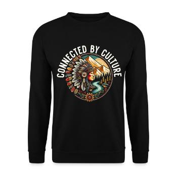 Tribu indienne Cherokee Apache - Sweat-shirt Unisexe - noir - Devant - Alina (178cm) & Michal (187cm)
