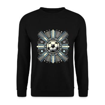 Argentinien Meister Fußball Abzeichen Design - Unisex Pullover - Schwarz - Vorne - Alina (178cm) & Michal (187cm)