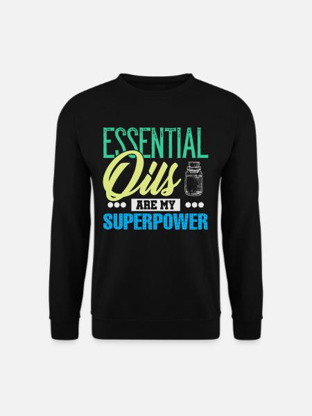 Essential Oils Are My Superpower - Unisex Pullover - Schwarz