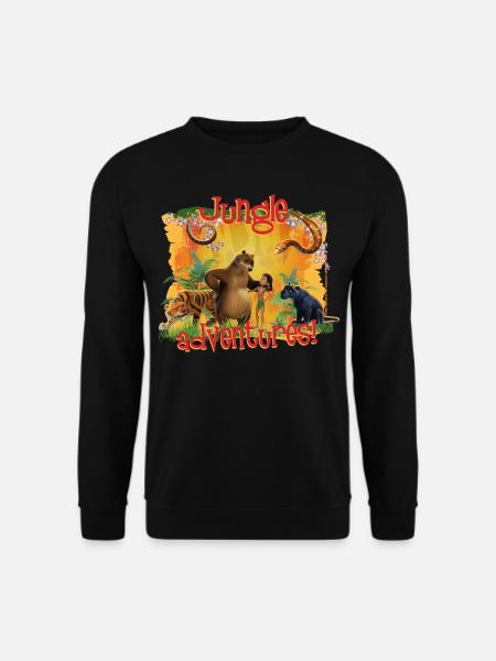 Das Dschungelbuch Dschungel Abenteuer - Unisex Pullover - Schwarz