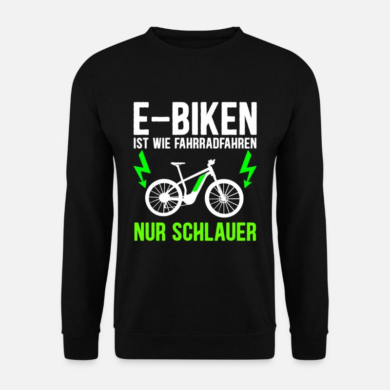 E-Bike Electro Fahrrad I Lustiges Pedelec E-Rad - Unisex Pullover - Schwarz