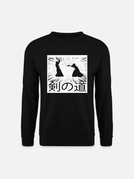 Kendo arts martiaux avec Shinai - Sweat-shirt Unisexe - noir