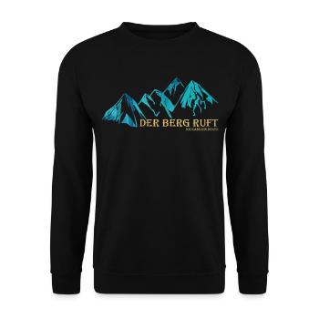 La montagne appelle la randonnée - Sweat-shirt Unisexe - noir - Devant - Alina (178cm) & Michal (187cm)