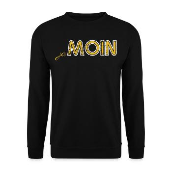 Moin Moin Accueil du nord de l’Allemagne - Sweat-shirt Unisexe - noir - Devant - Alina (178cm) & Michal (187cm)