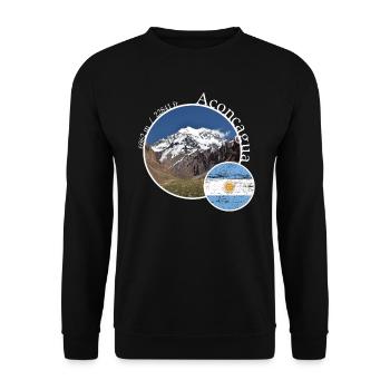 Randonnées en montagne en Argentine Aconcagua - Sweat-shirt Unisexe - noir - Devant - Alina (178cm) & Michal (187cm)