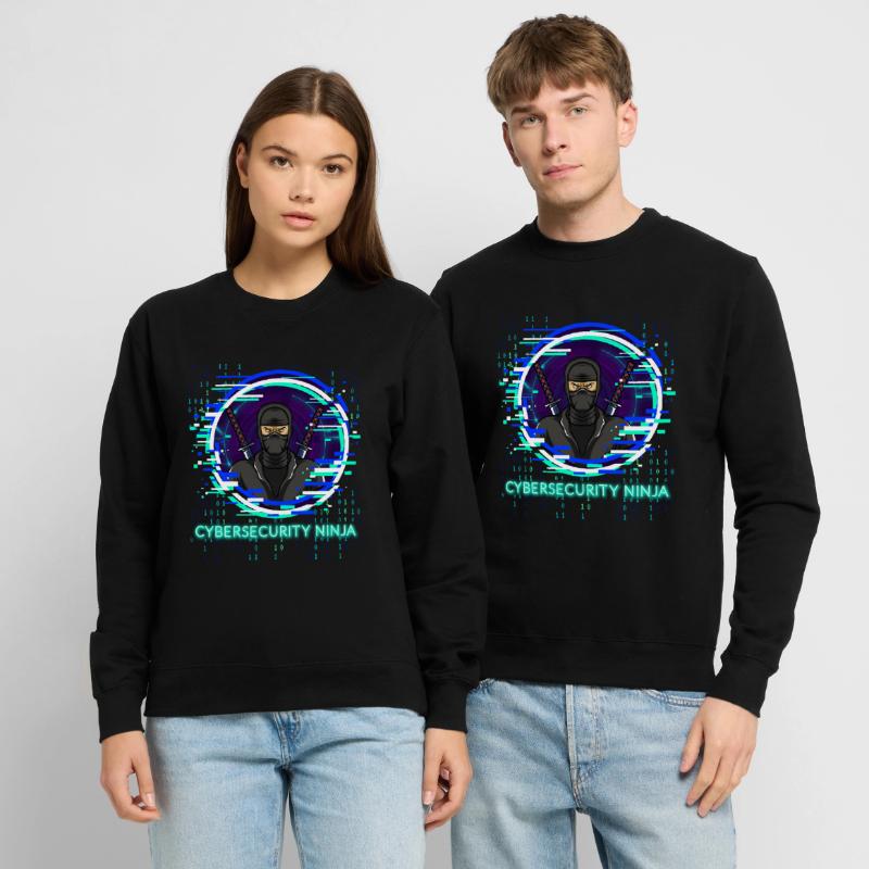 Programmeur de code ninja de cybersécurité Nerd Sweat-shirt Unisexe