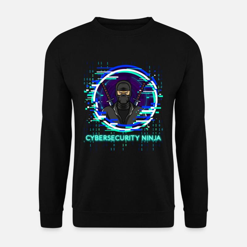 Cybersecurity Ninja Code Programmierer Nerd - Unisex Pullover - Schwarz