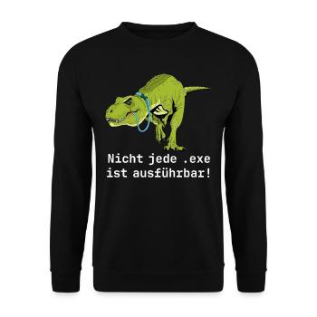 Programmierer Spruch Informatik Computer Geek - Unisex Pullover - Schwarz - Vorne - Alina (178cm) & Michal (187cm)
