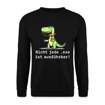 Programmierer Spruch Informatik Computer Geek - Unisex Pullover - Schwarz - Vorne - Alina (178cm) & Michal (187cm)