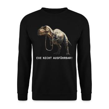 Cybersecurity IT-Sicherheit Computer Techniker - Unisex Pullover - Schwarz - Vorne - Alina (178cm) & Michal (187cm)