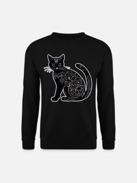 Mystical Black Cat - Unisex Sweatshirt - black
