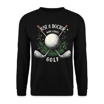 Médecin et golf - Sweat-shirt Unisexe - noir - Devant - Alina (178cm) & Michal (187cm)