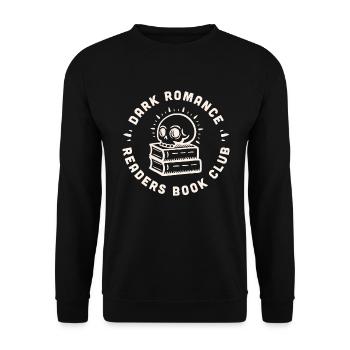 Dark Romance Totenkopf Buchclub und Bücher - Unisex Pullover - Schwarz - Vorne - Alina (178cm) & Michal (187cm)