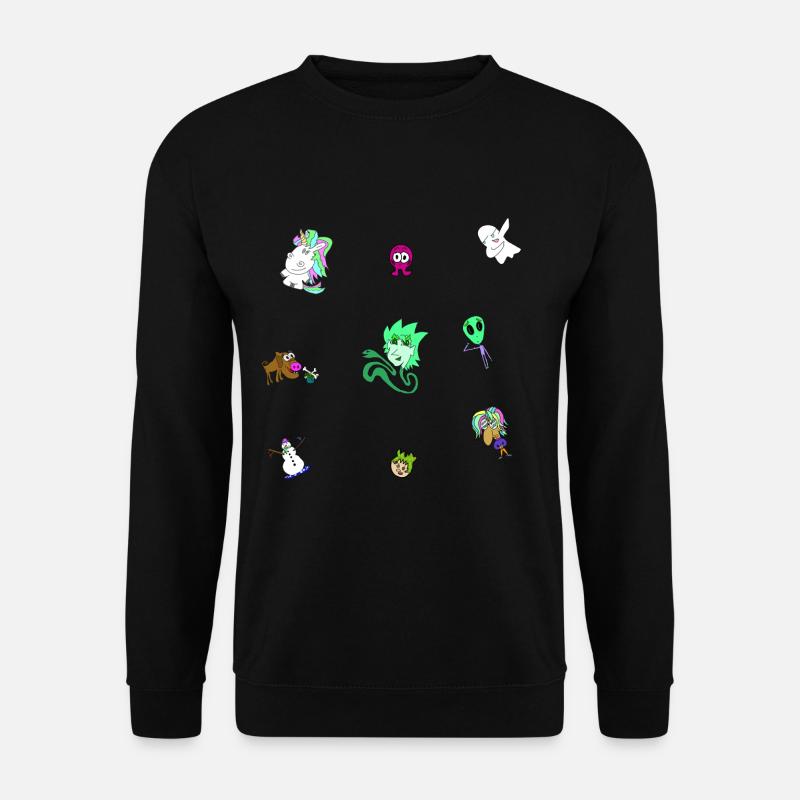 comic comicstyle character - Unisex Sweatshirt - black