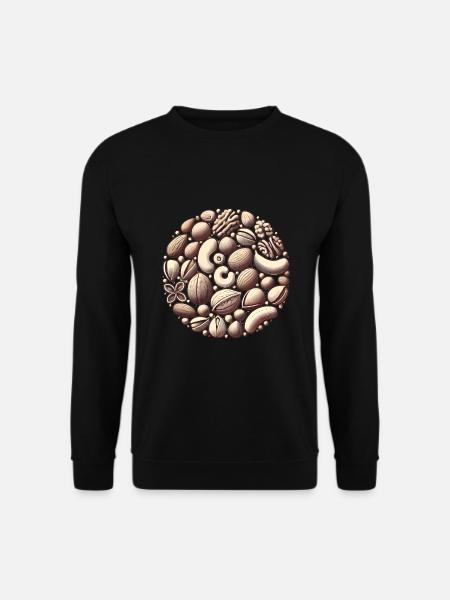 ONLY NUTS Fun Nut Lovers Design - Unisex Pullover - Schwarz