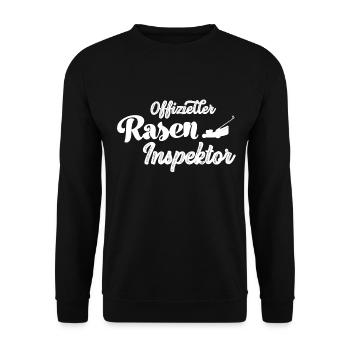 Gärtner Raseninspektor Gärtnerin Hobbygärtner - Unisex Pullover - Schwarz - Vorne - Alina (178cm) & Michal (187cm)