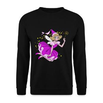 Good fairy - Unisex Sweatshirt - black - Front - Alina (178cm) & Michal (187cm)
