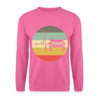 Off-road vehicle 4wd 4x4 AWD 4wheeler offroad gift - Unisex Sweatshirt - pink - Front