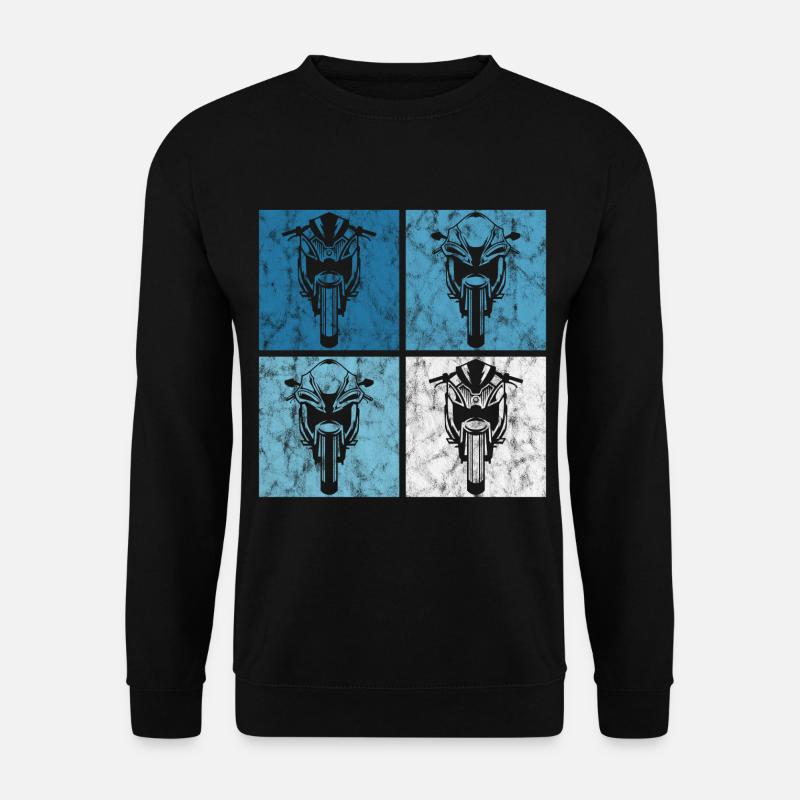 Motorräder Motorrad Biker Lustig Motorradfahrer - Unisex Pullover - Schwarz
