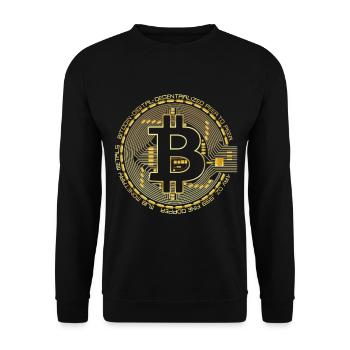 Bitcoin - Sweat-shirt Unisexe - noir - Devant - Alina (178cm) & Michal (187cm)